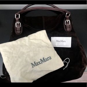 Maxmara Suede Hobo Bag